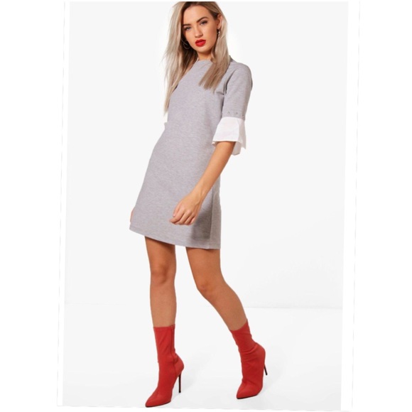 Boohoo Dresses & Skirts - Sleeve Stud Detail Dress